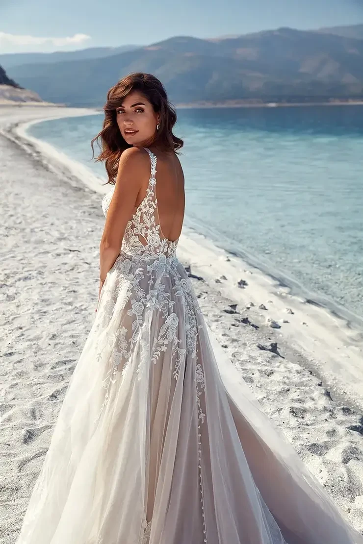 Coastal Chic: Wedding Dresses for a Seaside Celebration Image