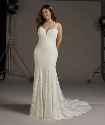 Pronovias Style #Andromeda #2 Off White/Crystal thumbnail