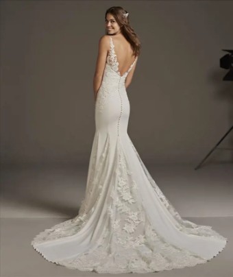 Pronovias Style #Andromeda #1 Off White/Crystal thumbnail