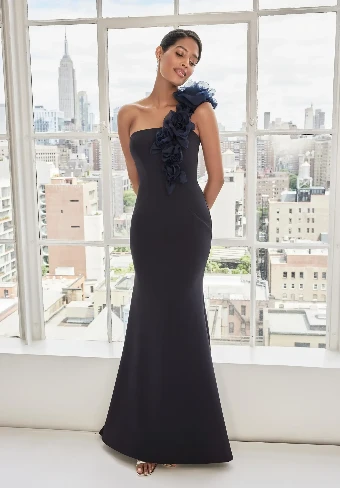 MLNY  Style #73108 #1 Red Ivory Rose Navy Slate thumbnail