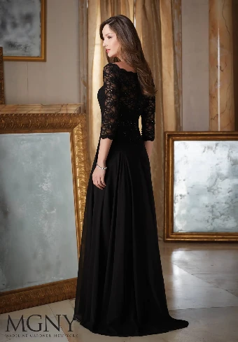 MLNY  Style #71413 #5 Black Navy Champagne Charcoal Eggplant thumbnail