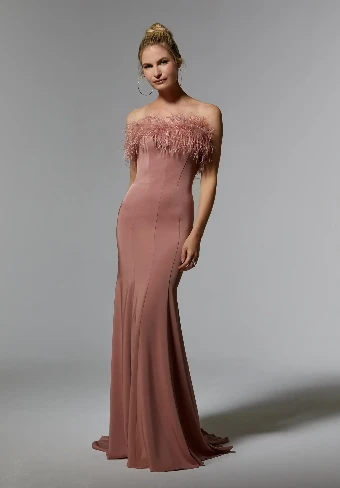 MLNY  Style #72923 #0 Black Dusty Rose thumbnail