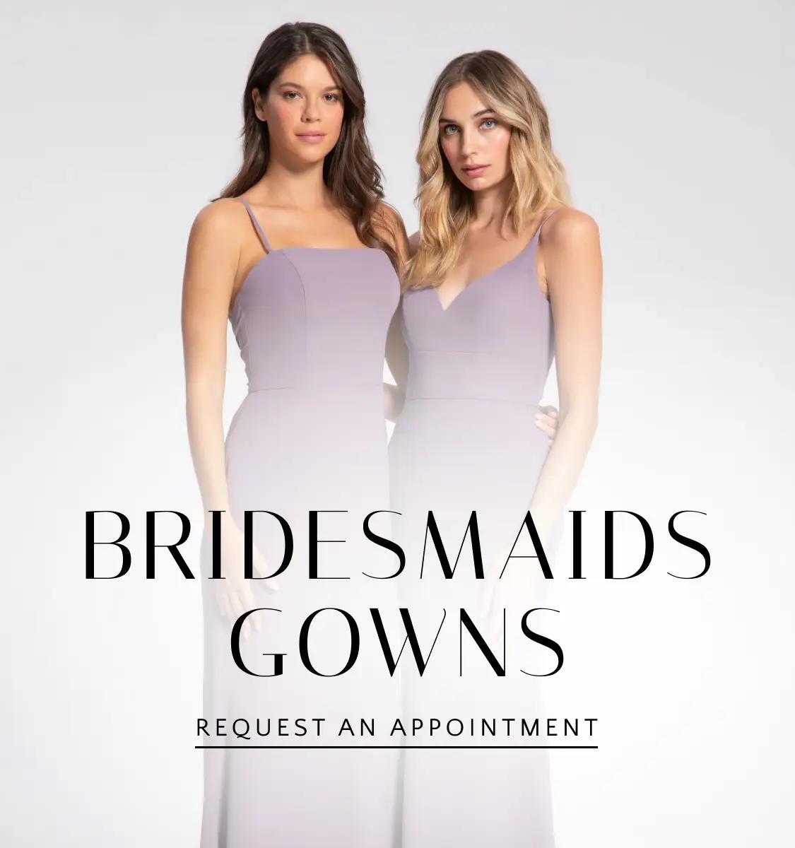 Bridesmaids gowns banner for mobile