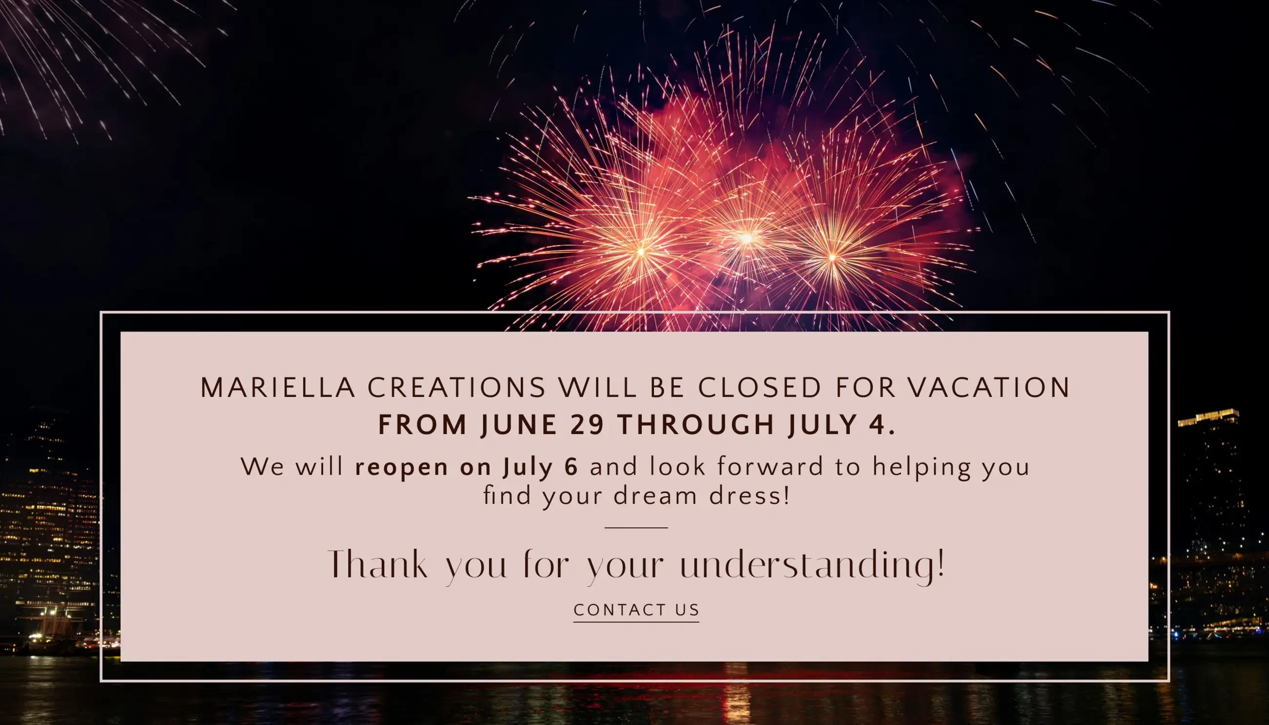 4th of July Desktop Banner